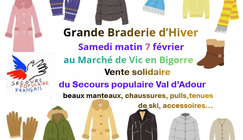 Stand au marché de Vic en Bigorre samedi 7 février ...